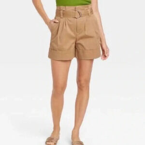 A new day high waisted paper bag shorts